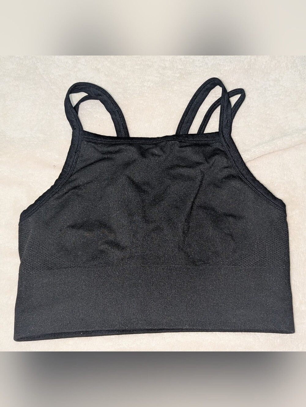Women's Zella Black High Neck Sports Bra Sz. M